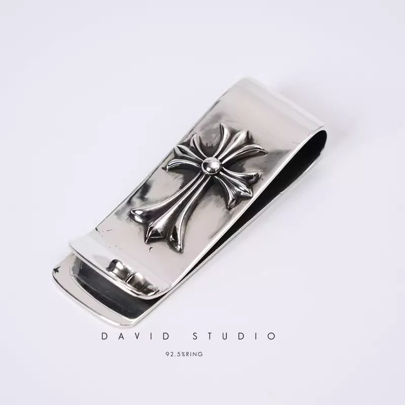 CHROME HEARTS DOUBLE CROSS MONEY CLIP