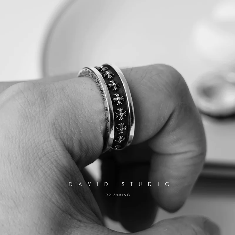 CHROME HEARTS TINY CH PLUS SPINNER RING