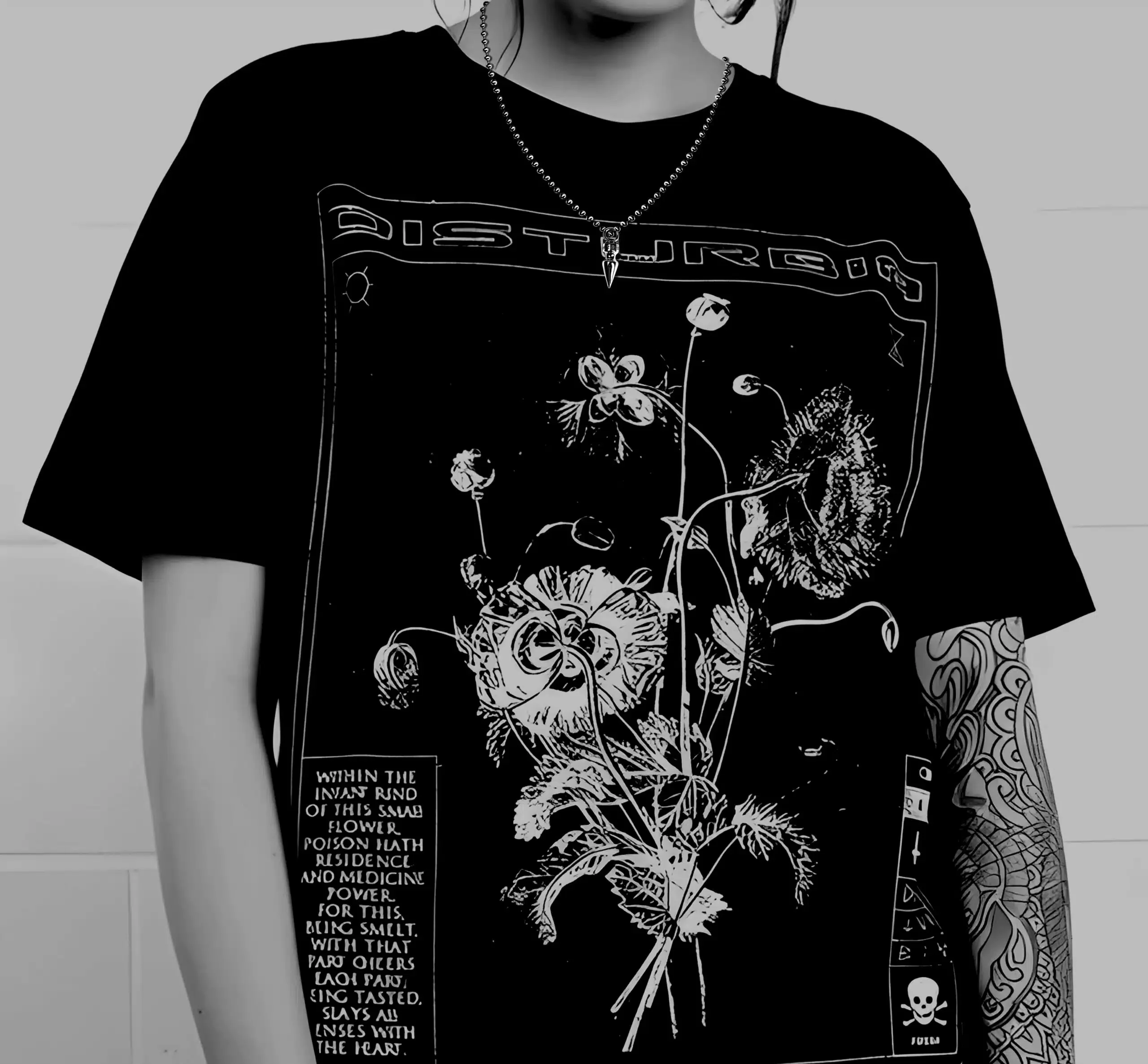 SMALL SPIKE PENDANT – BALL CHAIN