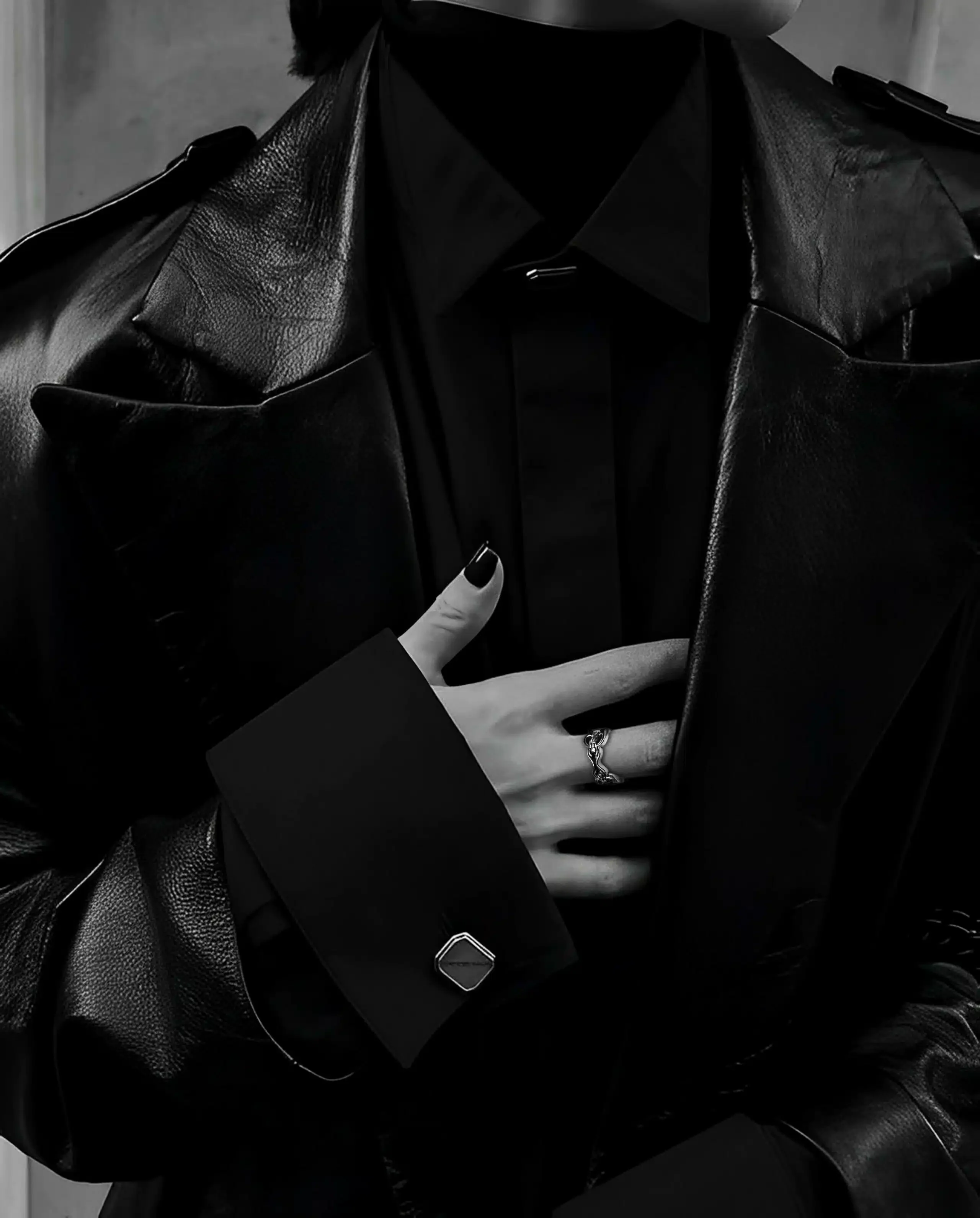CHROME HEARTS DOUBLE DAGGER RING