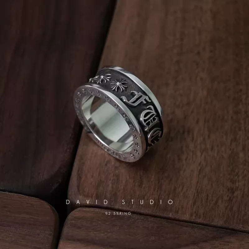 CHROME HEARTS FUCK YOU SPINNER RING