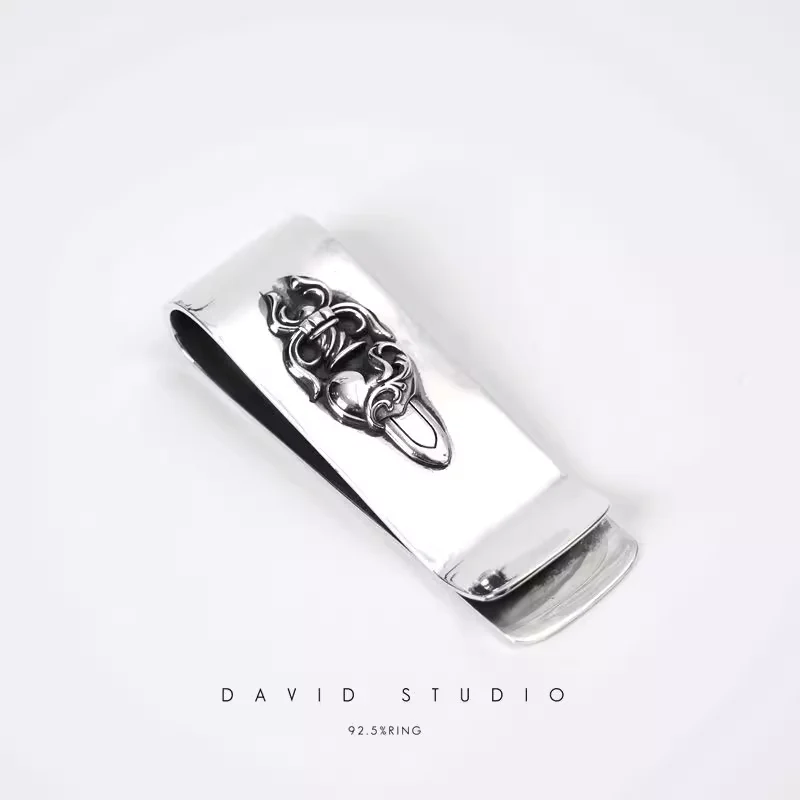 CHROME HEARTS HEART DAGGER MONEY CLIP