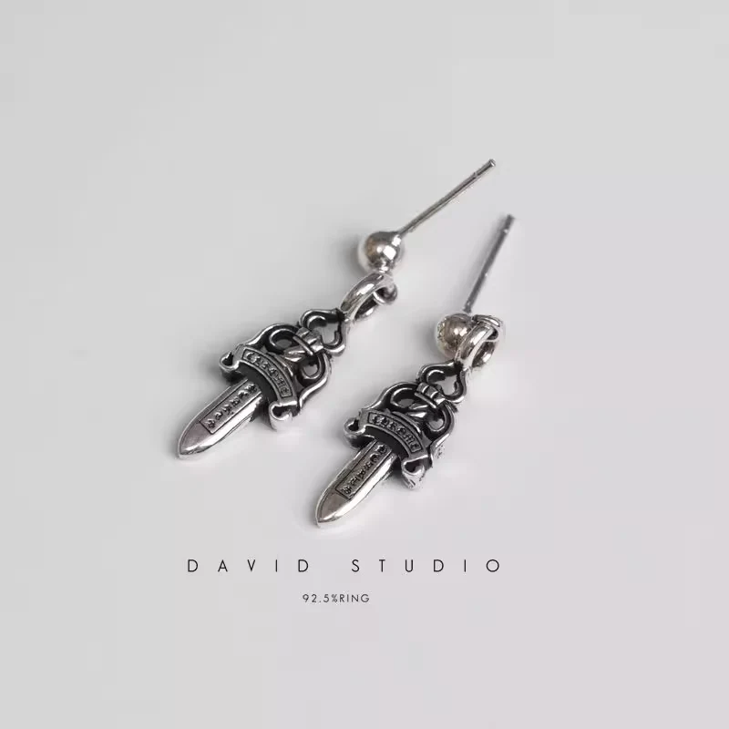 CHROME HEARTS DAGGER DROP EARRING