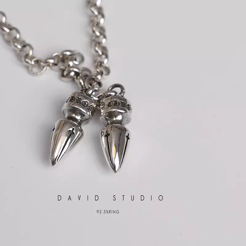 CHROME HEARTS SPIKE DROP EARRING