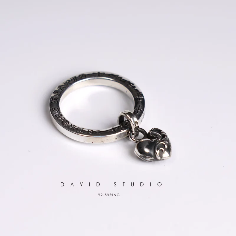 CHROME HEARTS STACK HEART RING