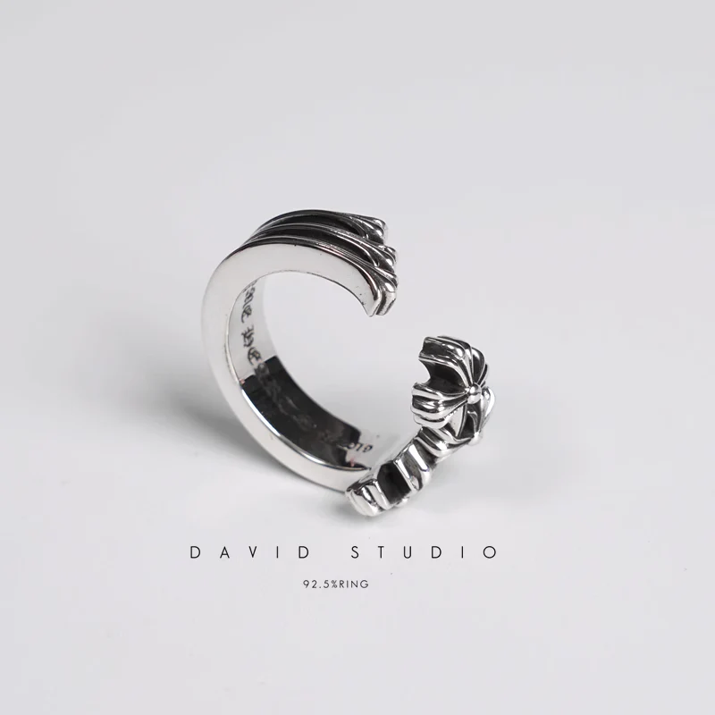 CHROME HEARTS CEMETERY HOOP RING