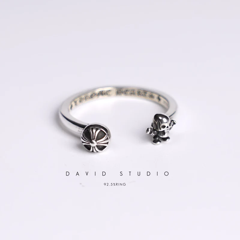 CHROME HEARTS FOTI HARRIS TEETER CROSSBALL RING