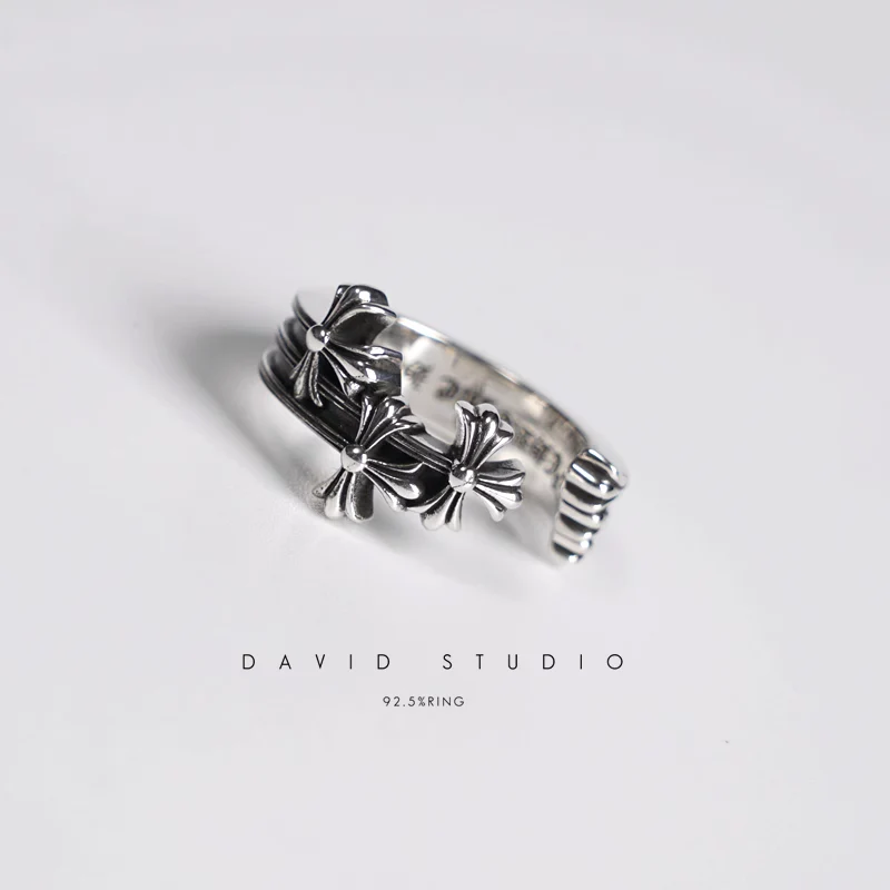 CHROME HEARTS CEMETERY HOOP RING