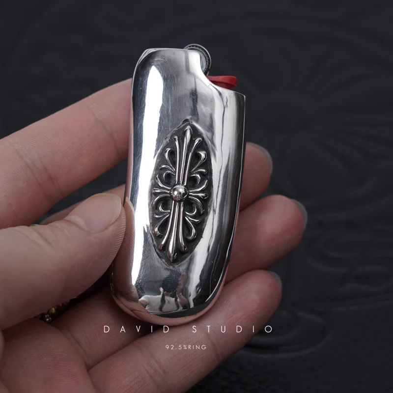 CHROME HEARTS FLORAL CROSS LIGHTER CASE