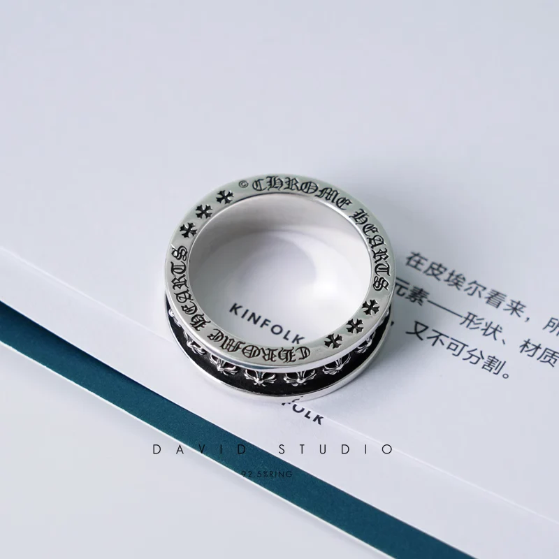CHROME HEARTS TINY CH PLUS SPINNER RING