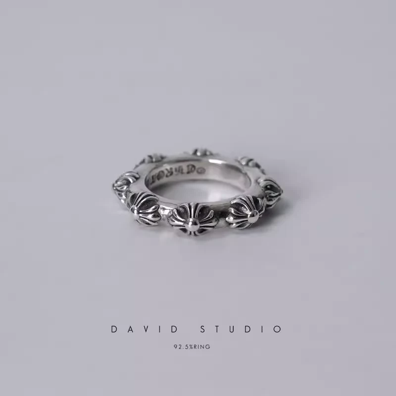 CHROME HEARTS CROSS BAND RING