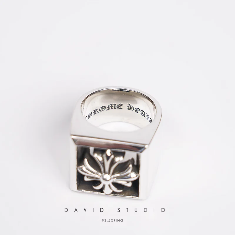 CHROME HEARTS SQUARE CH PLUS RING