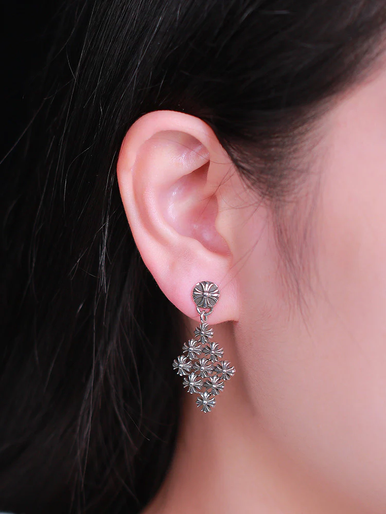 CHROME HEARTS CHAIN MAIL CH PLUS EARRING SMALL