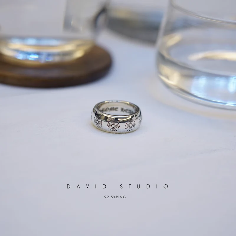 CHROME HEARTS ETCHED PLUS BAND RING