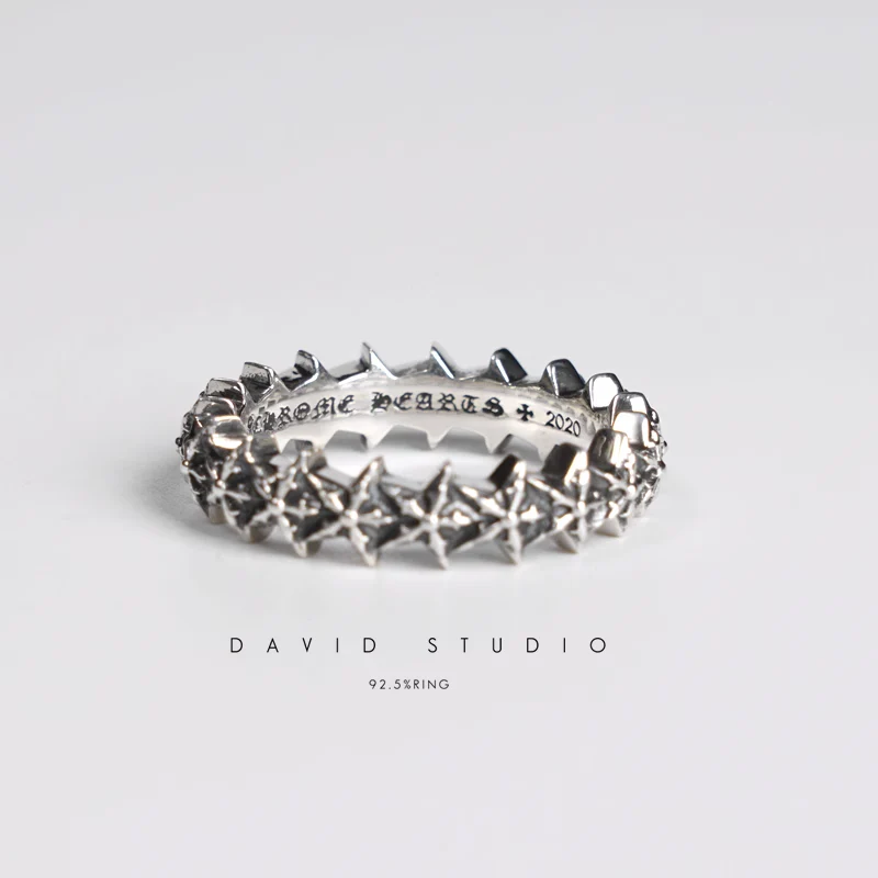 CHROME HEARTS 5 SIDED STAR LOOP RING