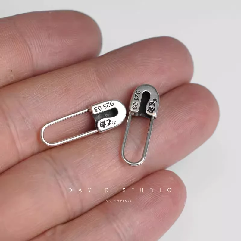 CHROME HEARTS SAFETY PIN EARRINGS