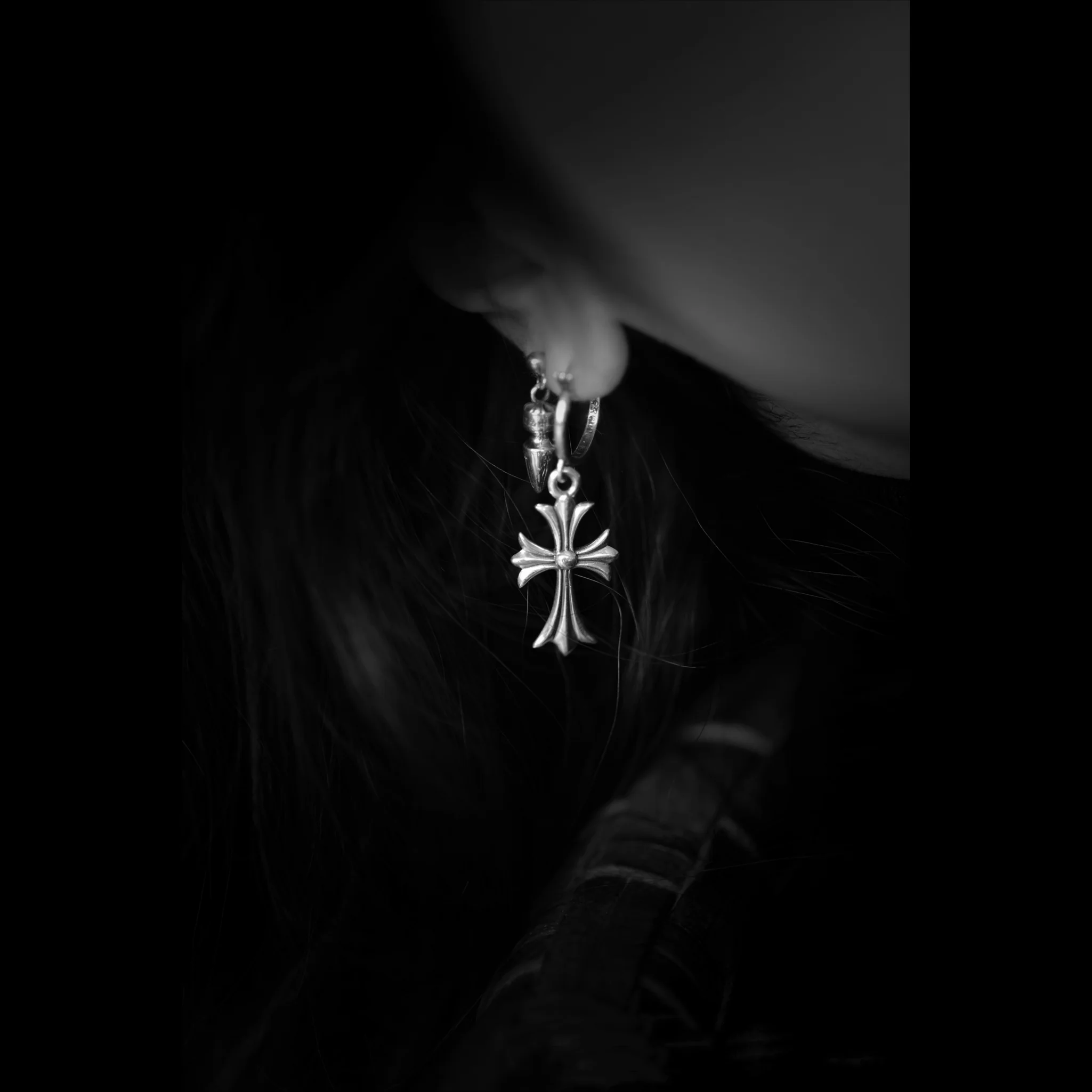 CHROME HEARTS SPIKE EARRING