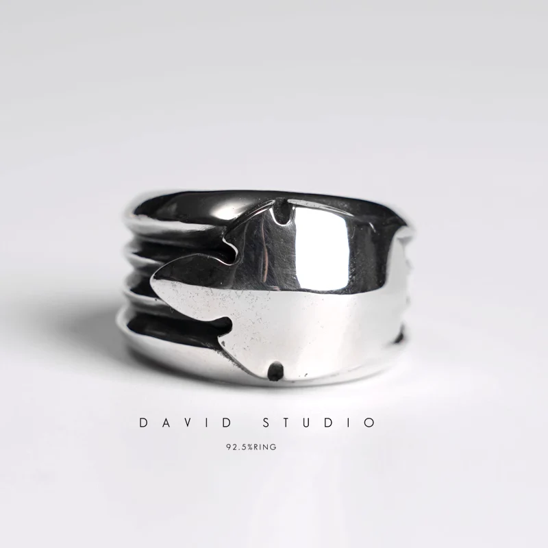 CHROME HEARTS BIG FLEUR TAIL RING