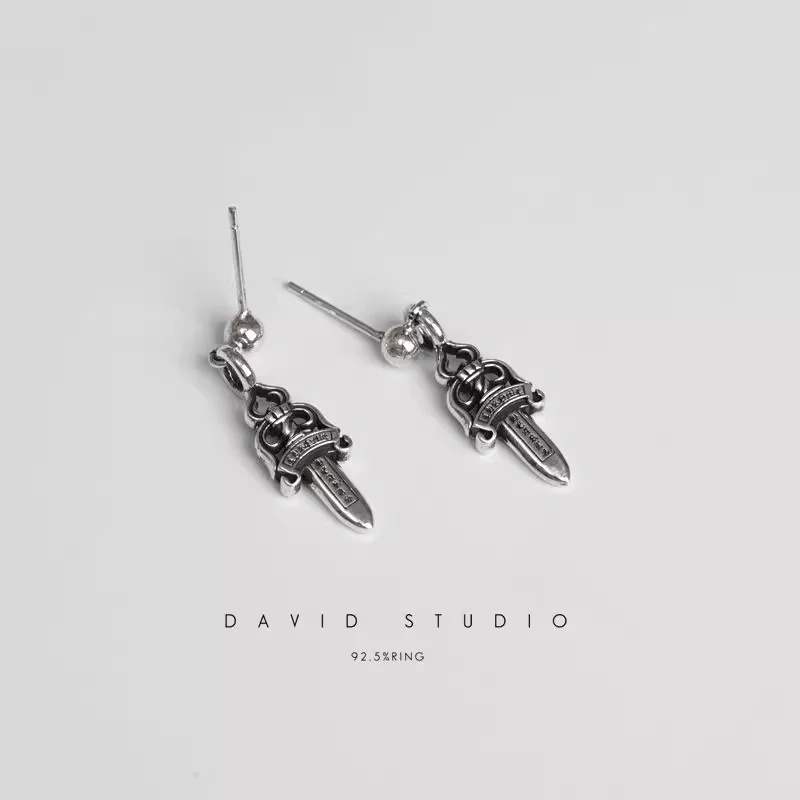 CHROME HEARTS DAGGER DROP EARRING