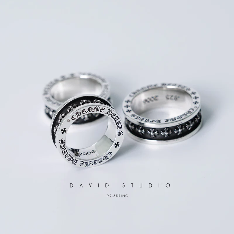 CHROME HEARTS TINY CH PLUS SPINNER RING