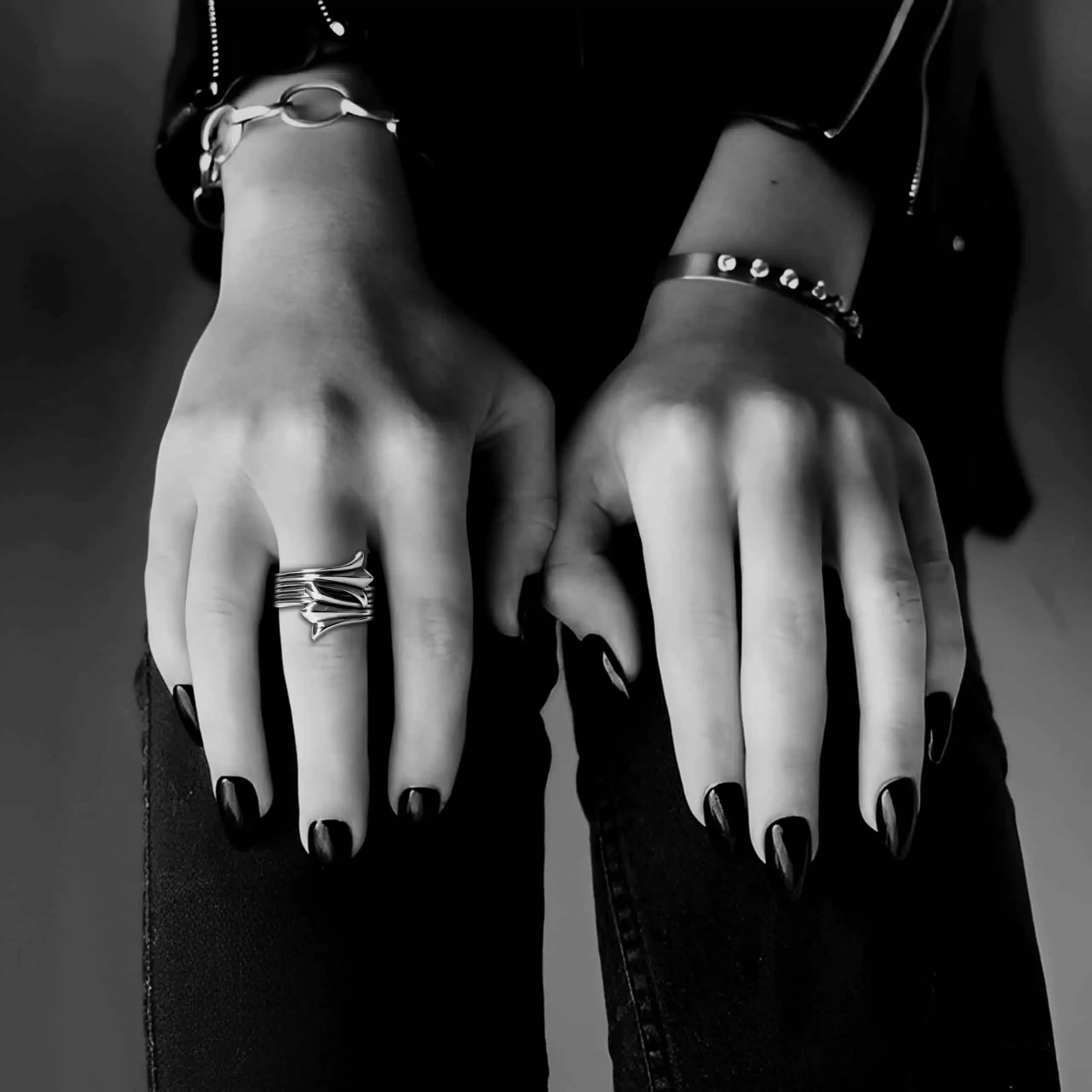 CHROME HEARTS 720 CROSS TAIL RING