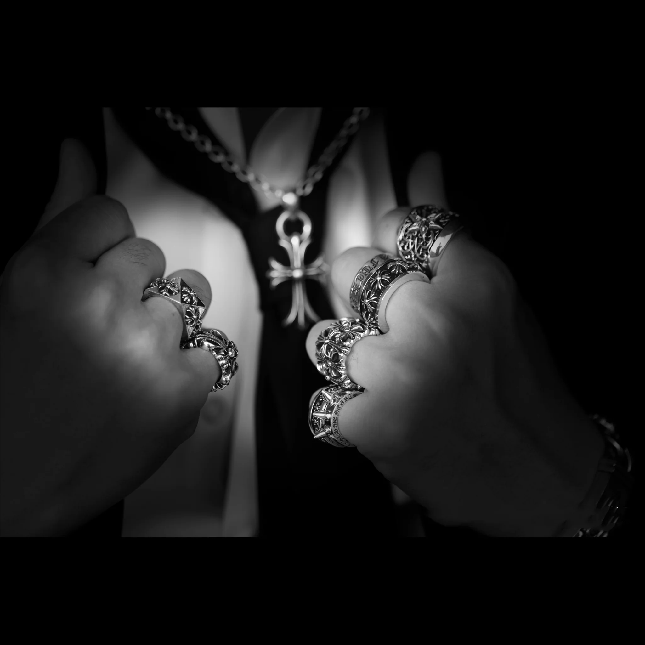 CHROME HEARTS CHX SPINNER RING