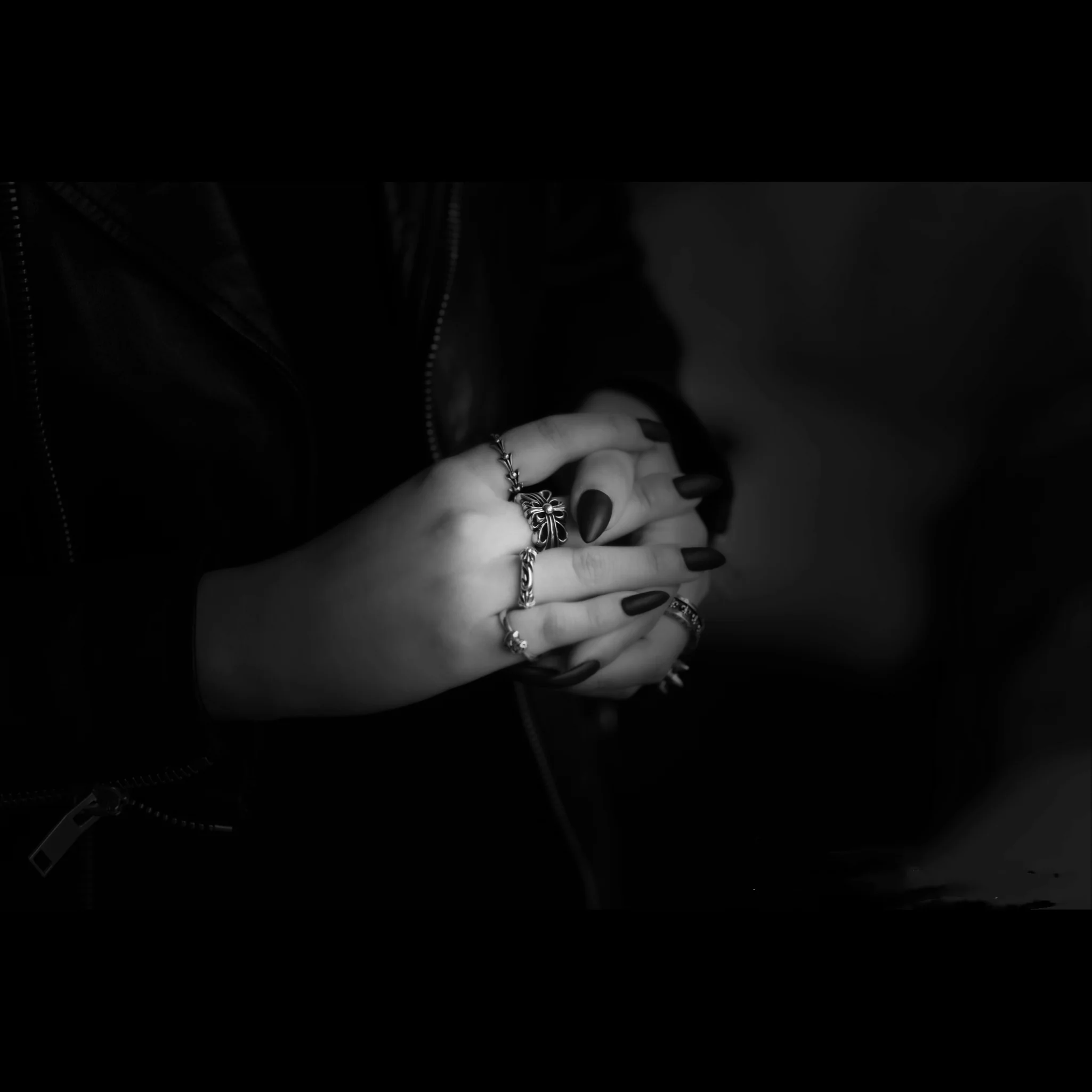 CHROME HEARTS DOUBLE FLORAL RING