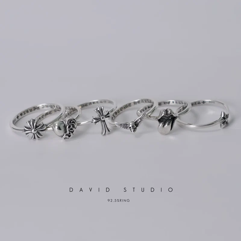 CHROME HEARTS MS.CH PLUS/CROSS/FOTI MAHALI/STAR/TONGUE/HEART RING