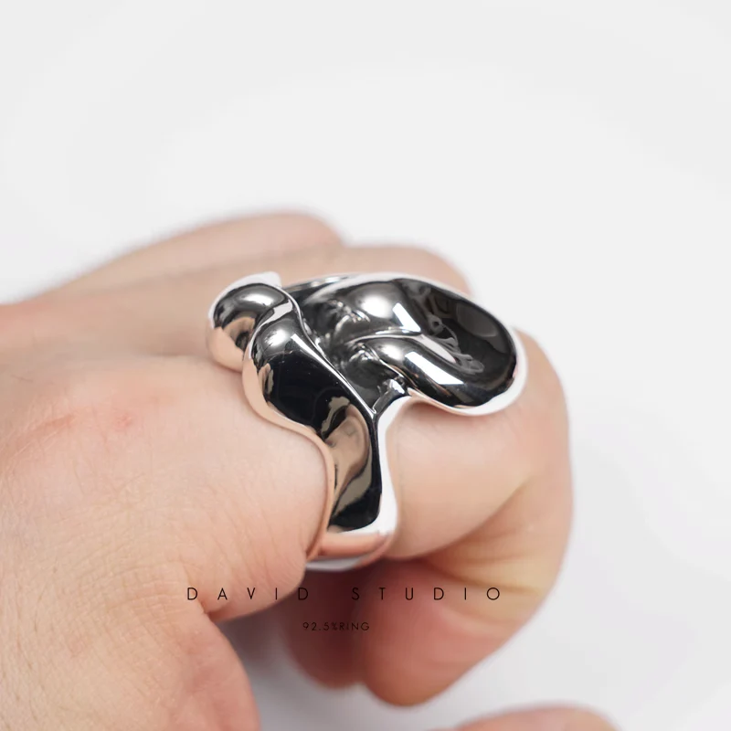 CHROME HEARTS LARGE ROLLING STONES TONGUE RING