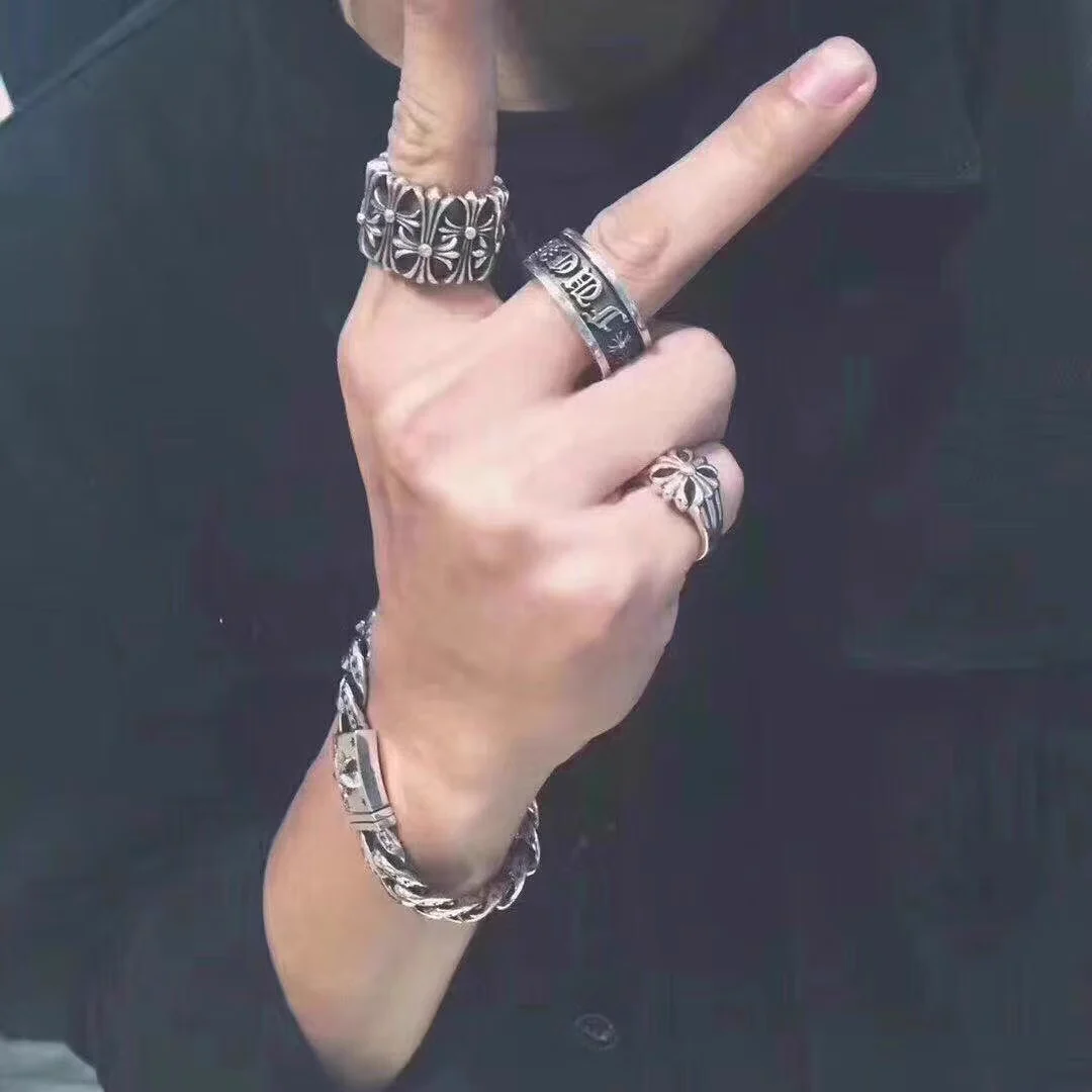 CHROME HEARTS FUCK YOU SPINNER RING