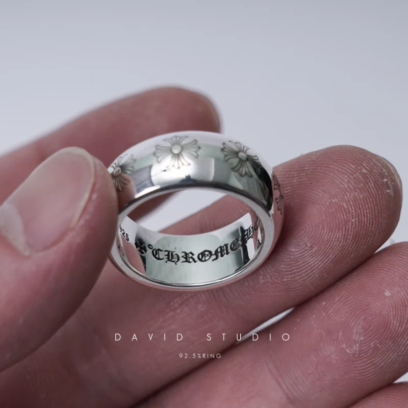 CHROME HEARTS ETCHED PLUS BAND RING
