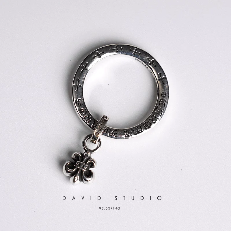 CHROME HEARTS STACK BS FLEUR RING