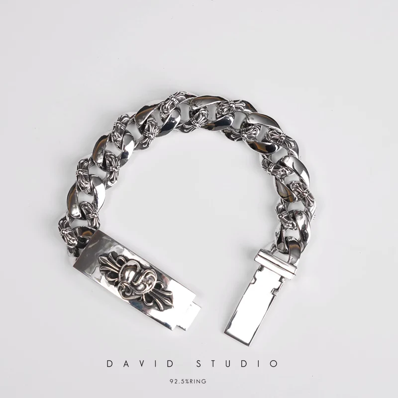 HEART INSIGNIA ID FANCY CHAIN BRACELET