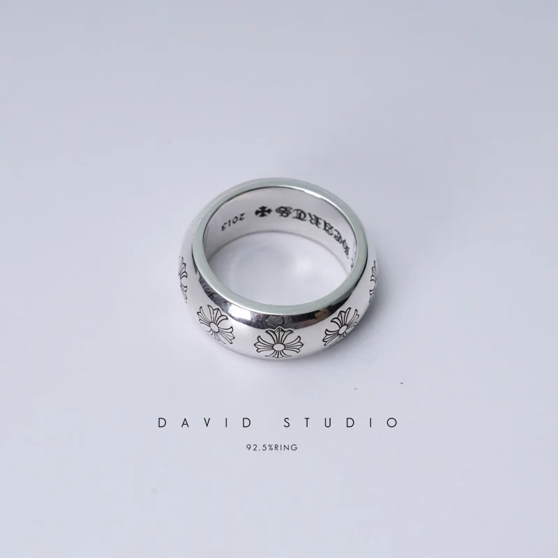 CHROME HEARTS ETCHED PLUS BAND RING