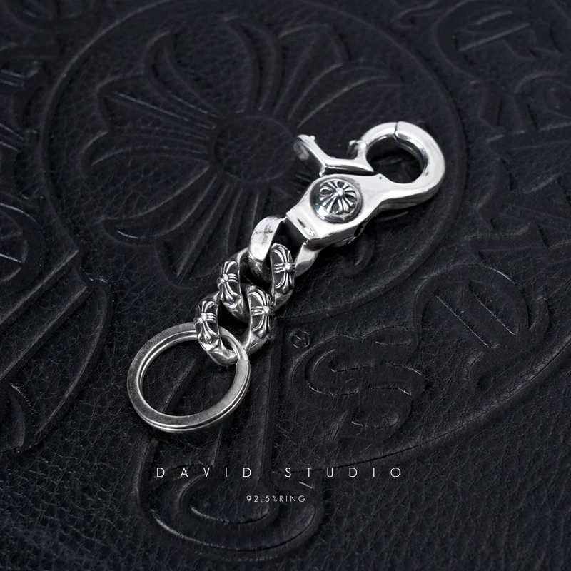 CHROME HEARTS FANCY LINK KEY RING CHAIN