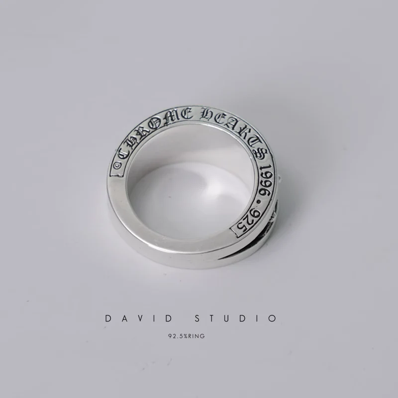 CHROME HEARTS V-CH PLUS/BS FLEUR RING