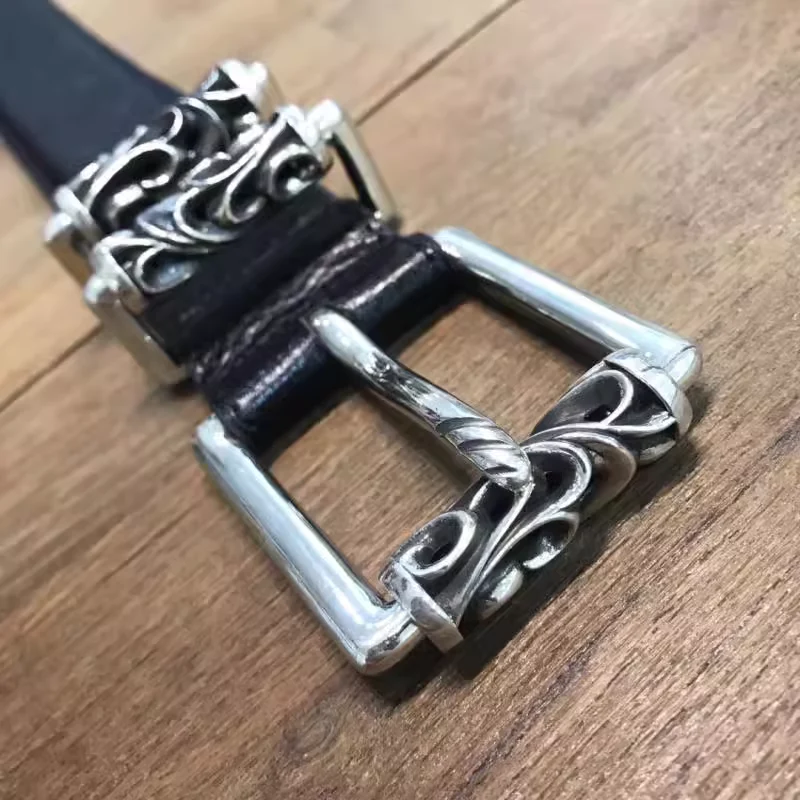 BLT 3PC ROLLER BUCKLE COWHIDE LEATHER BELT