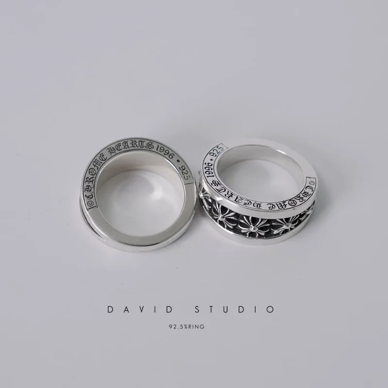 CHROME HEARTS V-CH PLUS/BS FLEUR RING