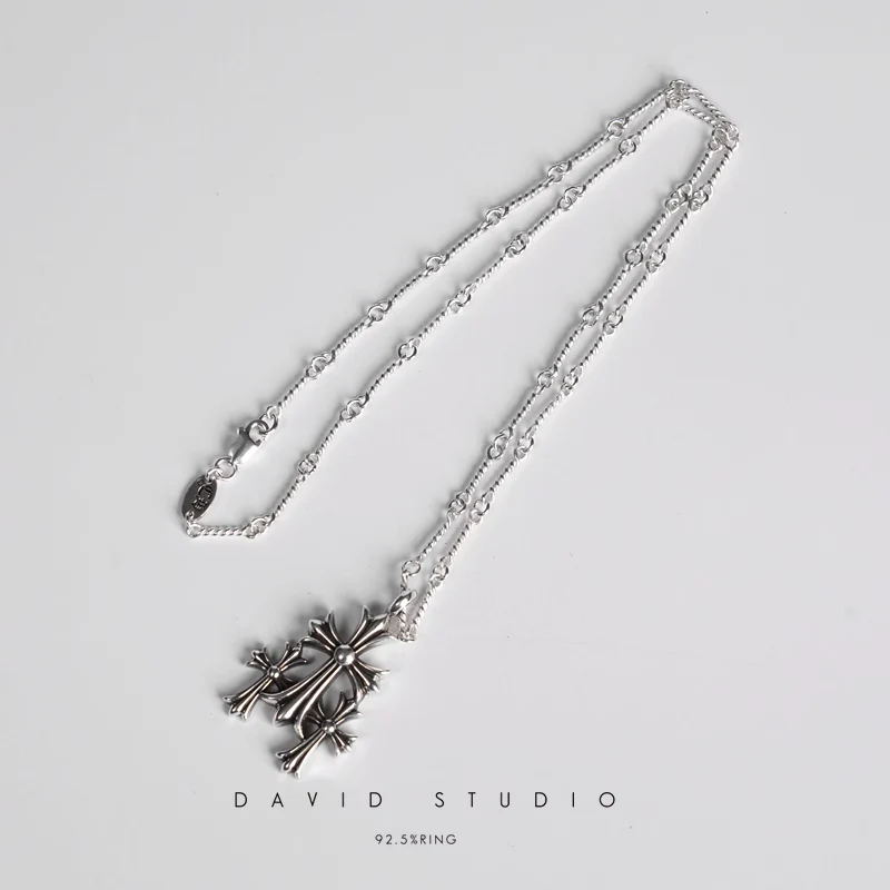 CEMETERY CUT OUT PENDANT – TWIST CHAIN