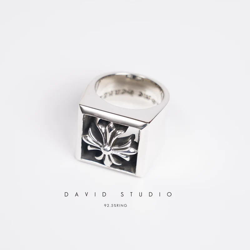 CHROME HEARTS SQUARE CH PLUS RING