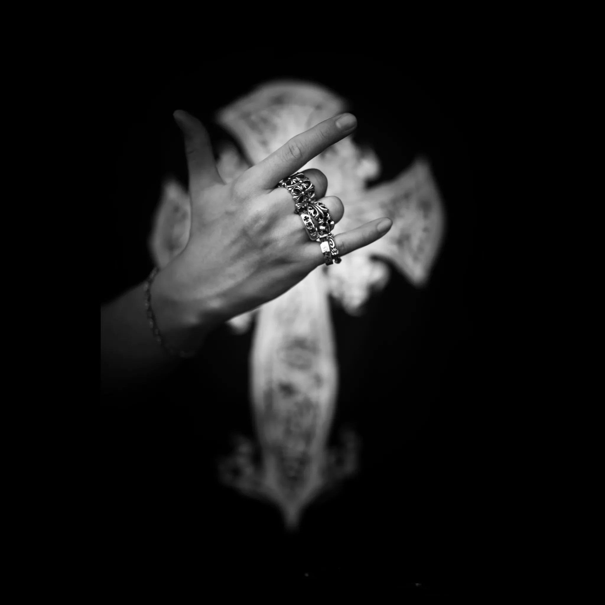 CHROME HEARTS CEMETERY RING