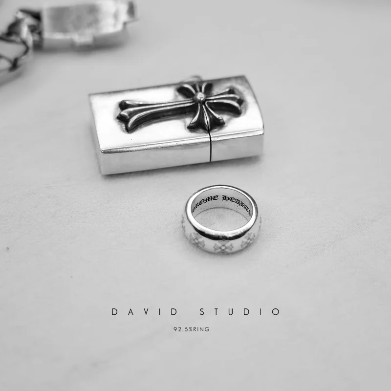 CHROME HEARTS ETCHED PLUS BAND RING