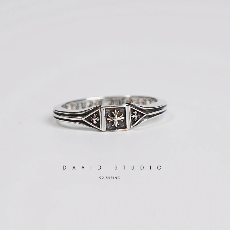 CHROME HEARTS TRIPLE CROSS DECO RING