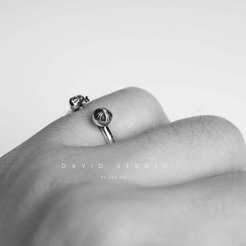 CHROME HEARTS FOTI HARRIS TEETER CROSSBALL RING