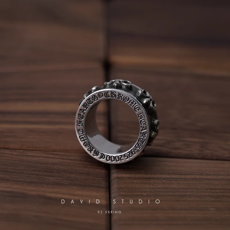 CHROME HEARTS BS FLEUR SPINNER RING