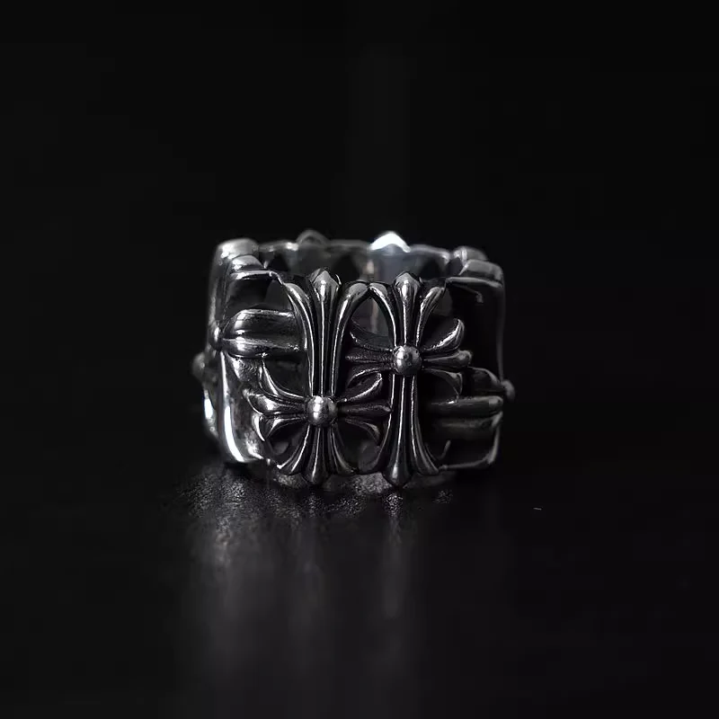 CHROME HEARTS SQUARE CEMETERY RING