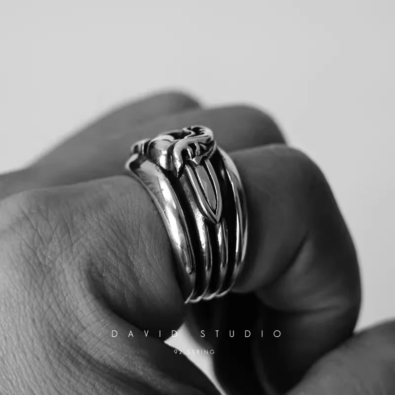 CHROME HEARTS DAGGER HEART RING