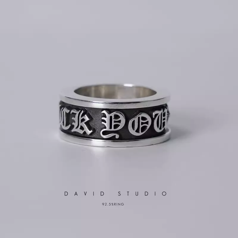 CHROME HEARTS FUCK YOU SPINNER RING