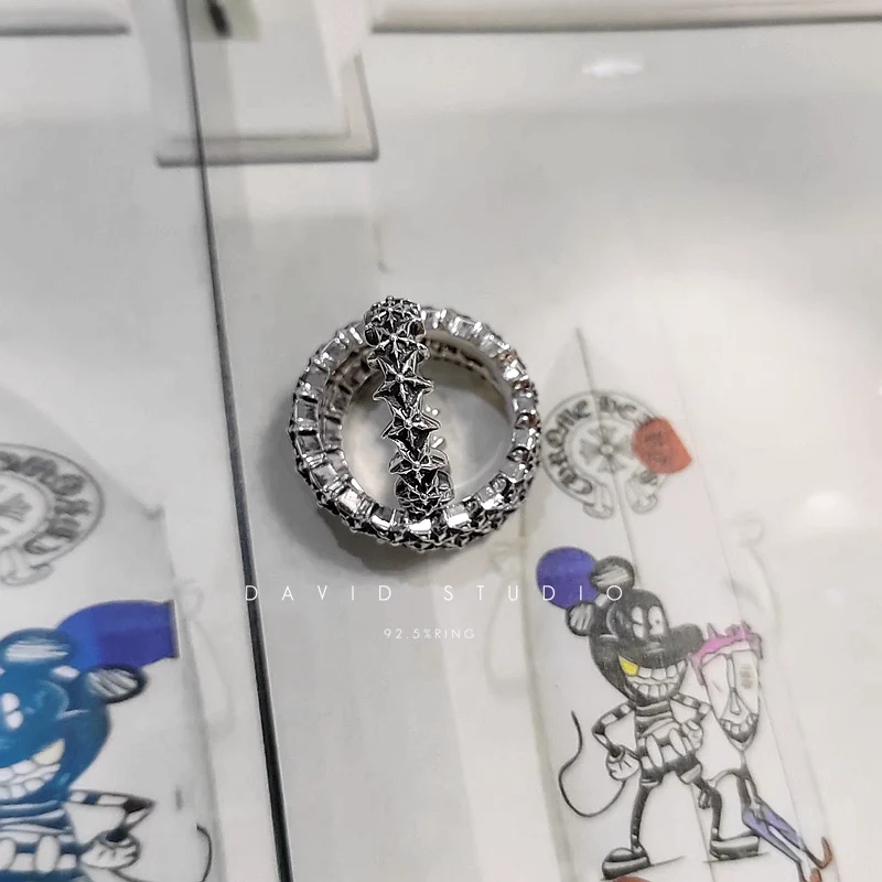 CHROME HEARTS 5 SIDED STAR LOOP RING