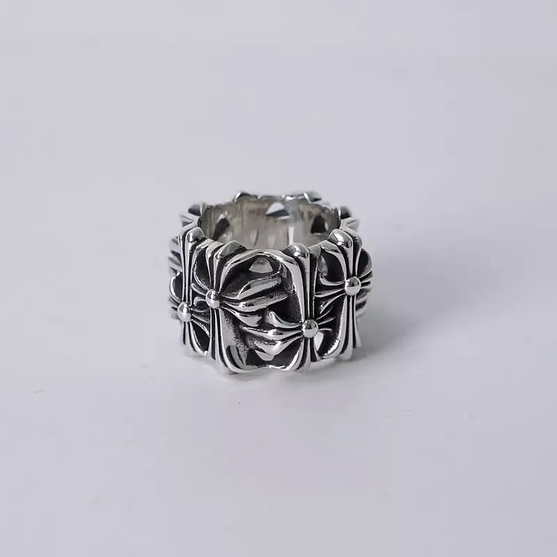 CHROME HEARTS SQUARE CEMETERY RING